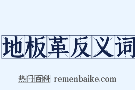 地板革反义词是什么意思的图片